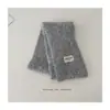 Chapéu de Lã Tricotado Simples de Cor Sólida Estilo Coreano Lenço Outono e Inverno Espessado Casual para Meninos e Meninas