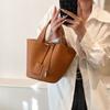 Bolso de Diseño Nicho de Alta Gama Sense para Mujer 2023 Nuevo Bolso de Cubo Simple y a la Moda Popular Bolso de Mano Cesta de Verduras
