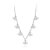 Collar de Plata de Ley S925 Más Vendido Transfronterizo con Diseño de Ojo del Diablo Moderno y Único, Joyería de Plata Moderna y Versátil