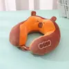 Almohada de cuello transfronteriza, Almohada de viaje en forma de U, Almohada de espuma viscoelástica para la columna cervical, Cojín para coche, Almohada doméstica, Almohada de dibujos animados en forma de U, Protección para el cuello, Portátil
