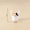 Paisaje miniatura animal creativo con mano levantada clip para mensajes accesorios decorativos DIY adornos mini de escritorio para coche
