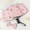 Paraguas Automático para Mujer, Fresco y Elegante, Color Crema, Paraguas Plegable para el Sol, Recubrimiento Negro para Protección Solar, Protección UV, Sombrilla, Doble Uso para Sol y Lluvia