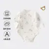 Ropa para Bebés y Niños de Anyang Ropa para Bebés Recién Nacidos Traje de Una Pieza de Algodón Puro Primavera y Otoño Traje de Gateo para Bebé Sin Costuras de Manga Larga Hecho a Medida