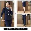 Conjunto de traje gris de otoño e invierno, atuendo profesional, ropa formal para hombres y mujeres, moda de alta gama, uniforme de trabajo para recepcionista de hotel