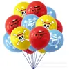 Balão de Látex Cruzado Tema One Piece 12 Polegadas Caveira Decoração de Festa de Aniversário Tema One Piece Suprimentos
