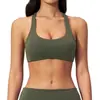 Sujetador de Yoga Amazon de Alta Elasticidad con Sensación de No Llevar Nada, Cuello Halter, A Prueba de Impactos, Top de Yoga de Alta Intensidad, Chaleco de Fitness para Mujer 3588