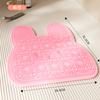 Alfombrilla Frotadora de Pie de Conejo de Silicona, Artefacto para Lavar los Pies, Alfombrilla para Lavar los Pies, Alfombrilla Masajeadora Perezosa de Silicona, Alfombrilla Antideslizante para Frotar y Lavar los Pies