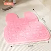 Cepillo de Baño Multifuncional para Espalda Perezosa con Masajeador y Frotador de Espalda, Tapete de Baño Antideslizante con Ventosas para Frotar Pies, Alfombrilla para Lavar Pies