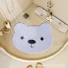 Alfombra de baño antideslizante de dibujos animados, herramienta perezosa para lavar y masajear los pies, alfombra de masaje para pies de baño, alfombrilla antideslizante para el suelo del baño