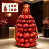 Decoración de Globos de Árbol Apilado para el Año Nuevo Chino 2027 para Sala de Estar y Club, Globo de Papel de Aluminio Árbol del Dinero de Columna Apilada