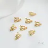 Fuerte Galvanoplastia Chapado en Oro de 14K Vida Marina Caracola Medusa Colgante DIY Pulsera Hecha a Mano Joyería para Orejas Colgante Accesorios