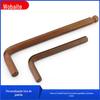Em estoque L chave sextavada/material endurecido S2 bronze endurecido alongado cabeça esférica colher sextavada M1.5-M17