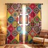 Cortinas de barra cruzada Cortinas con estampado creativo Cortinas decorativas para sala de estar y dormitorio Venta directa de fábrica venta al por mayor personalizable