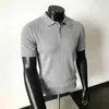 Camisa Polo Casual de Moda para Hombre con Textura, Color Sólido, Estilo Coreano, Camiseta de Manga Corta acanalada, Verano 2026