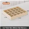 Cajas de exhibición y almacenamiento de madera tipo rejilla y cuadradas, ventas directas de fábrica, bandejas de escritorio y bandejas de cajón con múltiples compartimentos para cuentas