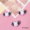 Mini Serie Pequeña Negra Accesorios de Resina DIY Pegamento Cremoso Funda de Teléfono Accesorios para el Cabello Pasador Pendientes Accesorios para Pulsera