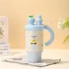 Taza Gigante de Hielo para Doble Bebida, Nueva Taza de Coche de Moda de Gran Capacidad y Alta Apariencia, Taza Térmica para Mujer, Vaso de Agua de Alta Apariencia
