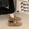 Mocassins Femininos Estilo Old Money Retrô 2026 Novo Outono Slip-on Birkenstock Sapatos Únicos Sola Macia Versáteis Sapatos de Dirigir