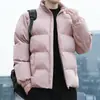 Chaqueta acolchada de algodón para hombre 2022 otoño e invierno nueva marca de moda callejera ins color liso ropa tipo pan bollo chaqueta acolchada de algodón gruesa simple abrigo cálido