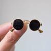 Broche de gafas retro de alta gama con diamantes completos versión coreana creativo personalidad traje ropa pin corsage fabricantes europeos y americanos venta al por mayor