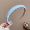 Diadema de corona alta estilo coreano, diadema de borde ancho, diadema para lavarse la cara con dientes, accesorio para el cabello de tela a cuadros de alta gama