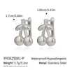 Pendientes Transfronterizos de Acero Inoxidable con Forma de Fruta Cereza Bañados en Oro de 18K, Pendientes Dulces de Dopamina que No se Desvanecen al por Mayor para Mujeres