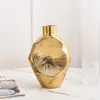 Adorno de artesanía en cerámica con baño de oro y plata, estilo moderno de lujo ligero, para la decoración del vestíbulo y la entrada del hotel
