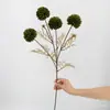 Cores Retrô de Outono Crisântemo de Bola Flor Artificial Haste Única Bola de Cardo Dente-de-leão Decoração de Arranjo de Flores para Casa Sala de Estar Decoração de Casamento Transfronteiriço