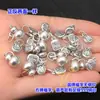 S999 Prata Pura Retro Palavra da Fortuna Cabacinha Pingente Etiqueta Cristal Joia Pulseira Trançada Colar Acessórios DIY Feitos à Mão
