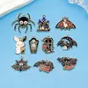 Transfronterizo 125 Goteo de aceite Fantasma de Halloween Calavera Murciélago Muerte Colgante DIY Pulsera Llavero Colgante de Joyería