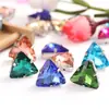 Garra de Triángulo Diamante Cristal Vidrio Cosido a Mano Diamante DIY Ropa Vestido de Novia Zapatos Bolsa Accesorios para el Cabello Accesorios Pegajoso y Cosible