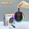 Nova Bolsa BOOMS260 Alto-falante Bluetooth Portátil Lanterna RGB para Exterior Subwoofer Sem Fio Áudio de Cartão