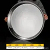Prato de Bolo de Disco Espesso de Aço Inoxidável Prato Plano Prato Cool Skin Bandeja Redonda Extra Grande Comercial Prato para Bolo Cozido no Vapor Cool Skin Gong Gong Gong