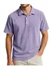 Camiseta Polo de Manga Corta con Media Cremallera 2026 para Hombre Primavera y Verano Holgada Casual Color Sólido Superior Marca de Moda Ropa para Hombre Transpirable