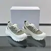 Zapatos de Padre Gruesos para Exteriores Transfronterizos MCL Malla Empalmada Cuero Genuino Zapatos Deportivos Casuales Tendencia Europea y Americana Zapatos de Senderismo