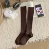 Meias de Lã de Bezerro para Mulheres, Meias Grossas Quentes de Outono e Inverno, Meias Longas Sem Costura de Micro-Pressão, Meias Largas Lisas Estilo Coreano para Mulheres