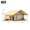 Resort de Camping al Aire Libre, Área de Naturaleza Salvaje de Lujo, Comedor con Muros de Cristal, Tienda de Hotel de Lujo de Fantasía de Punta Alta