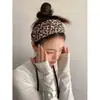 Faixa de Cabeça Vintage de Aba Larga com Estampa de Leopardo para Mulheres, Acessório de Cabelo Elegante de Alta Qualidade para Lavar o Rosto, Ornamento de Cabelo da Moda