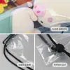 Bolsas Transparentes Pe Lisas para Embalagem de Presente de Boneca, Mochilas Personalizadas para Armazenamento de Presentes de Feiras e Festivais com Fecho de Cordão