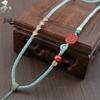 Colgante de Cinabrio de Alta Gama Cuerda Tejida a Mano Cuerda de Collar de Alta Calidad Colgante de Ágata Jade Wenwan Jade Cuerda para Colgar del Cuello