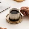 Taza de Café de Cerámica, Taza Retro Estilo Japonés para Desayuno, Taza de Leche, Taza de Cerámica Rústica, Superventas Transfronteriza, Venta Directa de Fábrica, Retro de Lujo Ligero