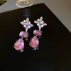 Brincos Pingente Borboleta de Pérola Vintage Estilo Francês, Brincos Modernos e Versáteis com um Design de Nicho Levemente Luxuoso e Sofisticado para Mulheres
