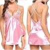Cross-border cross-border nightgown spot underwear imitação sexy europeu e americano volta suspensórios europeus e americanos ponto de comércio exterior não suporta