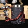 Taza de Resina con Estatua de Dragón 3D, Taza de Cerveza de Pterosaurio, Vaso de Agua de Dragón Monstruoso, Gran Capacidad, Alto Valor Estético, Regalo de Navidad