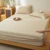 Sábana Bajera Ajustable Jacquard de Lino y Algodón Clase A Wabi-Sabi Pieza Única Algodón Puro Juego de Tres Piezas Ropa de Cama Sencilla de Alta Gama para Casas de Huéspedes