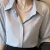 Camisa fina de manga curta estilo francês para o verão feminino, com um toque único e elegante, adequada para o trabalho, top de alta qualidade