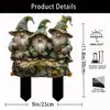 Colección de Estacas Acrílicas para Jardín Transfronterizas Los Más Vendidos en Amazon Adornos para Patio Exterior Accesorios de Decoración de Escenas