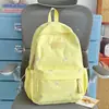 Mochila Bordada con Lazo Arcoíris Verde Claro para Niñas, Adecuada para Vacaciones, Compras, Viajes, Estudiantes y Clases, Dulce Mochila Escolar
