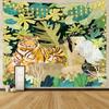 Tapiz Tigre de Amazon Oriente Medio Decoración de Pared Transfronteriza Tela Colgante Estilo Ins Tela de Fondo de Pared Lobo Exportación Tela de Pared