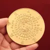Latón Personalizado Tianguan Cifu Qiankun Placa de Cobre Placa de los Ocho Trigramas Entrada del Hogar Atracción de Riqueza Reunión de Fortuna Adorno de Protección del Hogar Venta al por Mayor